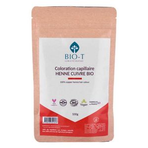Bio-T Henné naturel cuivre - Bio et 100% naturel - 100g