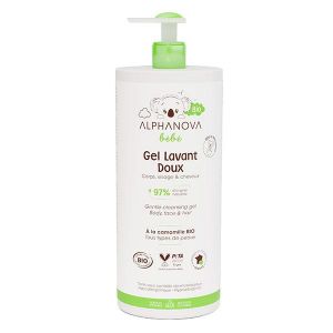 Alphanova Bébé Gel lavant doux  bio* 1l
