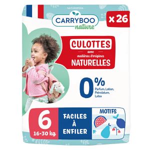 Carryboo Culotte Naturelle T6 16-30kg 26 couches