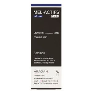 Synactifs MEL&bull;ACTIFS FLASH M&eacute;latonine Sommeil & d&eacute;tente 20ml