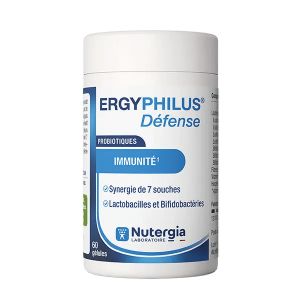 Nutergia Ergyphilus D&eacute;fense Probiotiques immunit&eacute; 60 g&eacute;lules