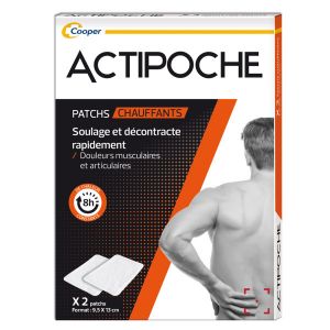 Actipoche Patchs Auto-Chauffants Douleurs Musculaires 2 unit&eacute;s