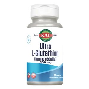 Kal Ultra L-Glutathion (Forme r&eacute;duite) - 500mg - 30 Capsules v&eacute;g&eacute;tales