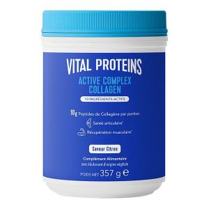 Vital Proteins Active Complex Collagen - 10 ingrédients actifs - Saveur Citron - 357g