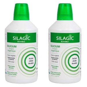 Silagic Silicium Organique Source Végétale - 1L - Lot de 2
