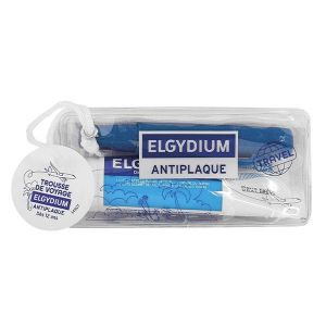 Elgydium Trousse Voyage Adulte 1 BAD + dentifrice anti-plaque 50ml