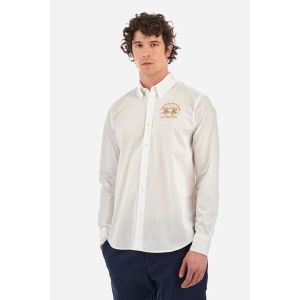 La Martina  Chemise CCMC01-00001 OPTIC WHITE