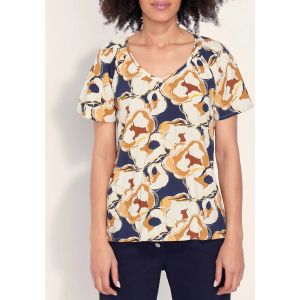 La Fiancee Du Mekong  T-shirt Top imprimée fluide évasé FALALA