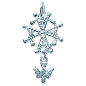 Brillaxis  Pendentifs Pendentif croix huguenote argent