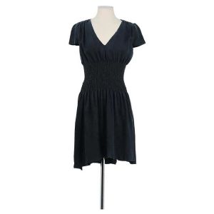 Maje  Robe courte Robe en soie noire