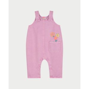 Billieblush  Combinaisons enfant Barboteuse Twill Bretelles R&eacute;glables Brod&eacute;e