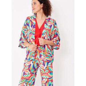 La Fiancee Du Mekong  Ensembles enfant Kimono imprim&eacute; court fluide KASUNI