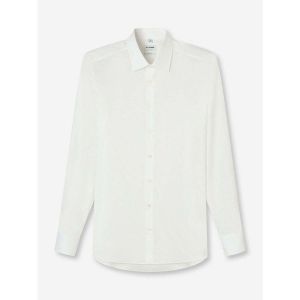 Olymp  Chemise Chemise  ajust&eacute;e ivoire en coton stretch