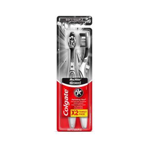 Colgate  Bien &ecirc;tre / Sant&eacute; Brosse &agrave; Dent Max White Charcoal Soft 2pcs