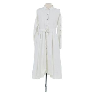 Maje  Robe Robe en coton blanche
