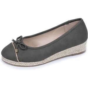 Isotoner  Ballerines Ballerines Femme corde talon compens&eacute; Kaki