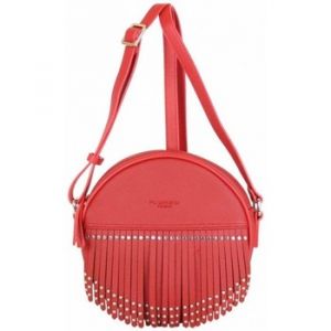 Fuchsia  Sac à main Sac rond  Mumbai frange / déco cloutée Rouge carmin