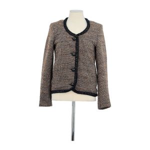 Sessun  Gilet Veste en laine marron