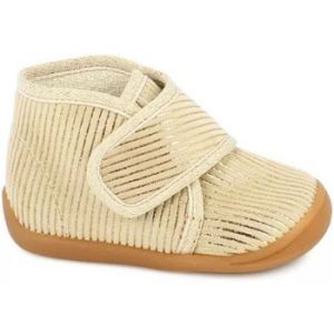 Bellamy  Chaussons b&eacute;b&eacute; CHAUSSONS BEBE  PATINE VELOUR BEIGE BRILLANT