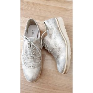 Les Petites Bombes  Richelieu DERBIES Chaussures dorées soirée fête LPB