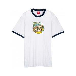 Santa Cruz  T-shirt Aloha dot front ringer