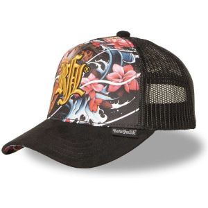 Rock&rsquo;n Free Life  Casquette Casquette enfant trucker avec filet bi-mati&egrave;re Carpe Koi