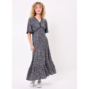 La Fiancee Du Mekong  Robe Robe longue évasée gaze de coton bio PEARL