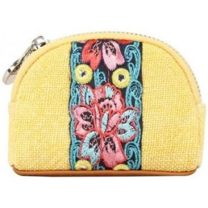 Fuchsia  Porte-monnaie Porte monnaie bourse toile déco fleur  Lemon Jaune