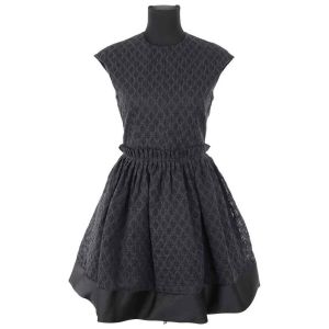 Carven  Robe courte Robe en coton noire