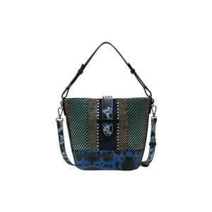 Desigual  Portefeuille Sac Mix Rapport Caracas Azul Lovety Bleu 18SAXFAG