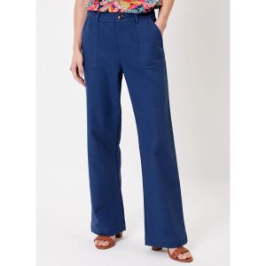 La Fiancee Du Mekong  Pantalon Pantalon droit coton épais uni LINE