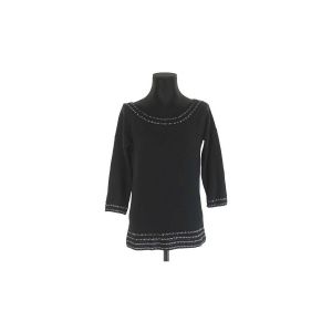 American Retro  Pull Pull en coton noir