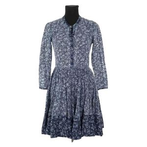 Maje  Robe courte Robe en coton bleue