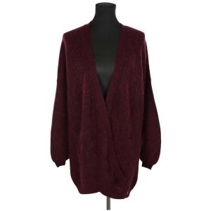 Des Petits Hauts  Gilet Cardigan bordeaux
