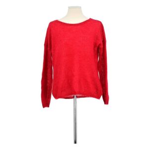 Des Petits Hauts  Pull Pull en soie rouge