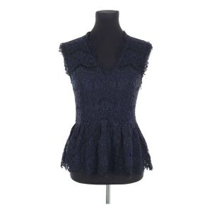 Claudie Pierlot  Manteau Top en coton bleu