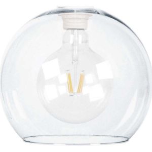 Tosel  Lustres, suspensions et plafonniers Suspension globe verre blanc et transparent