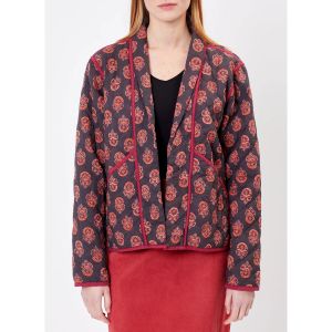 La Fiancee Du Mekong  Veste Veste Kimono Matelassée imprimée en coton MARELA