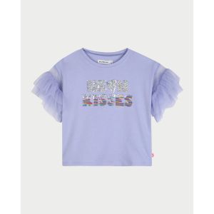 Billieblush  T-shirt enfant T-shirt Jersey Manches R&eacute;sille Paillettes