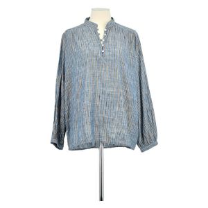 Des Petits Hauts  Blouses Blouse en coton bleue