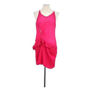Iro  Robe courte Robe en soie rose