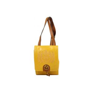 A Découvrir !  Sac à main Sac bandoulière Sylvain Lefebvre cuir patiné - Moutarde