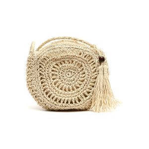 Misako  Sac Bandouliere Roundy sac &agrave; bandouli&egrave;re rond effet raphia