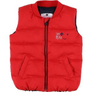Z  Doudounes enfants Doudoune sans manche rouge