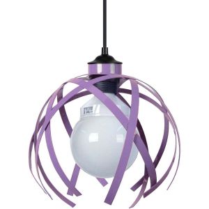 Tosel  Lustres, suspensions et plafonniers Suspension géométrique métal mauve