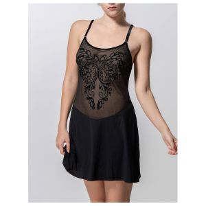 Luna  Pyjamas / Chemises de nuit Nuisette Grace noir  Splendida