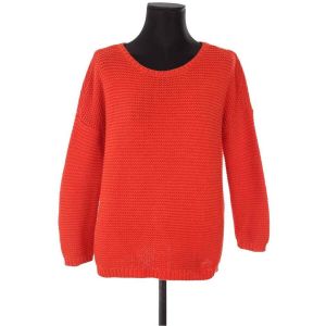 Des Petits Hauts  Pull Pull en coton rouge