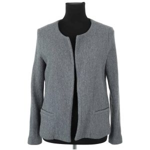 Des Petits Hauts  Gilet Cardigan en coton gris