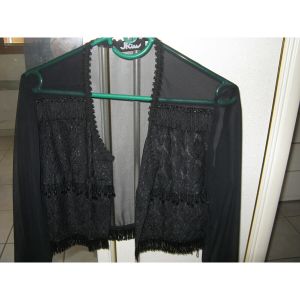 Jacqueline Riu  Gilet Petit haut noir femme