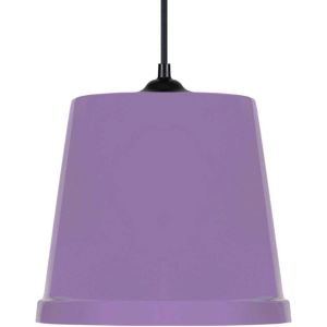 Tosel  Lustres, suspensions et plafonniers Suspension conique métal mauve